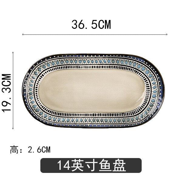 European and American Ceramic Tableware Dinner set