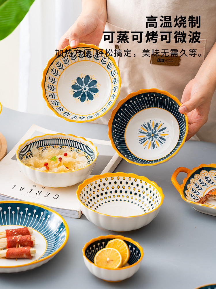 Nordic Microwave compatible Ceramic Dinner Set