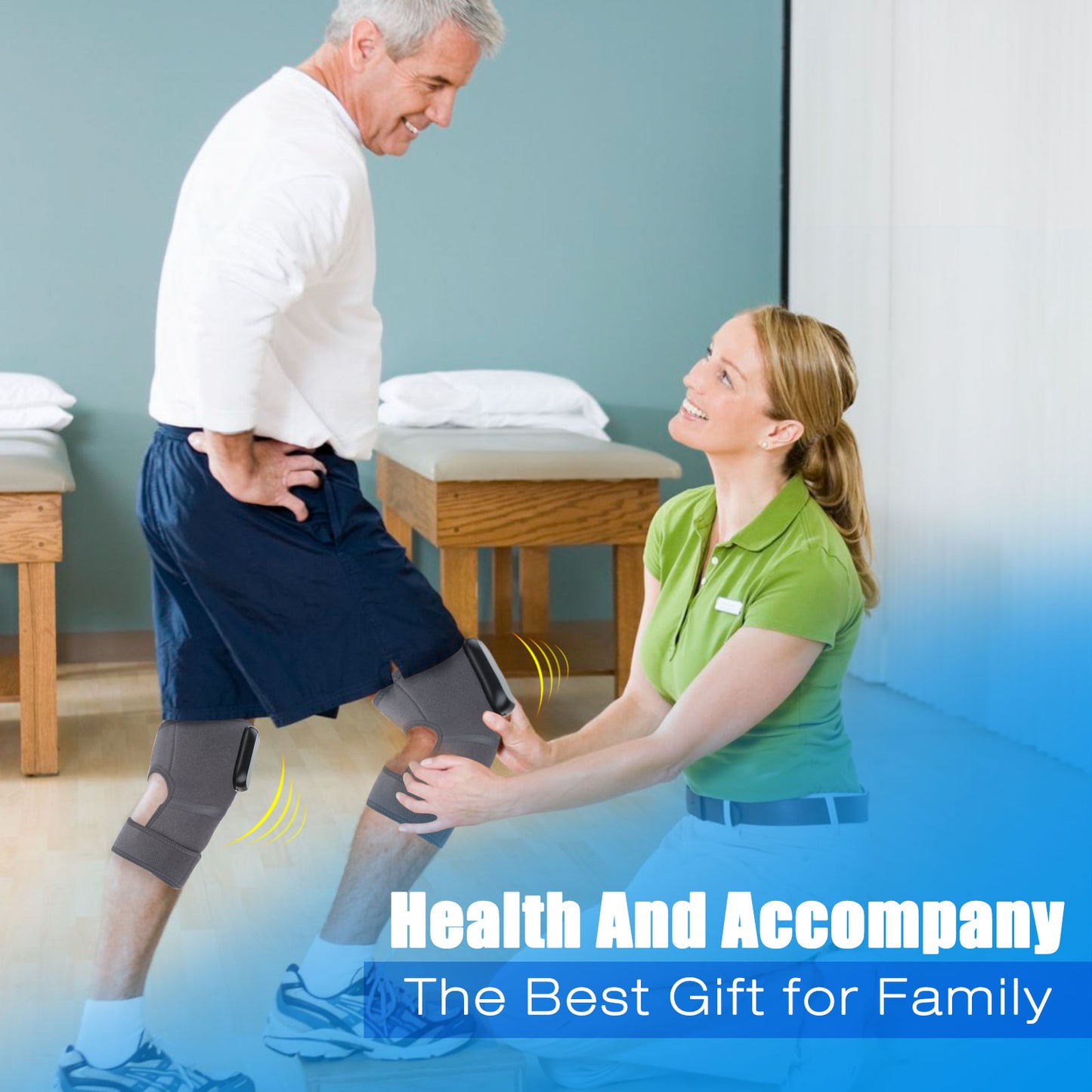 Electric Heating Therapy Knee Vibration Massager