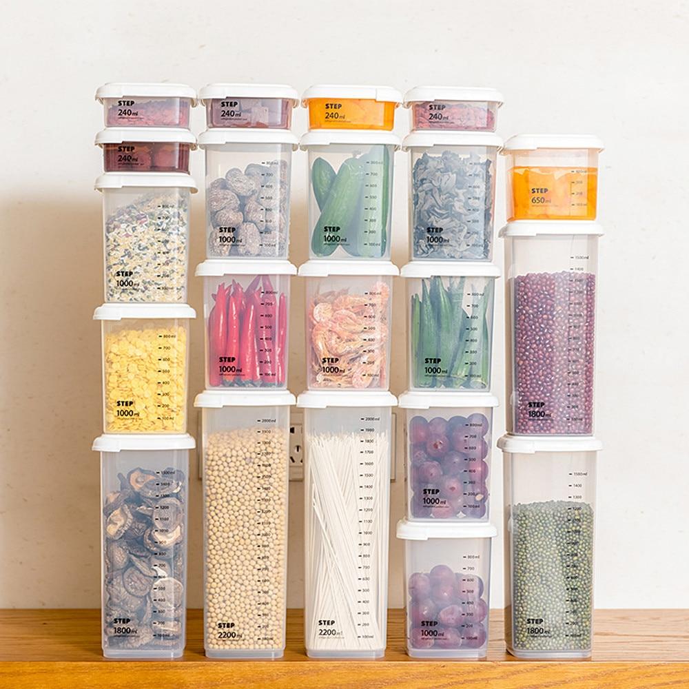 Kitchen Food Storage Box Airtight Plastic Containers - mishiKart
