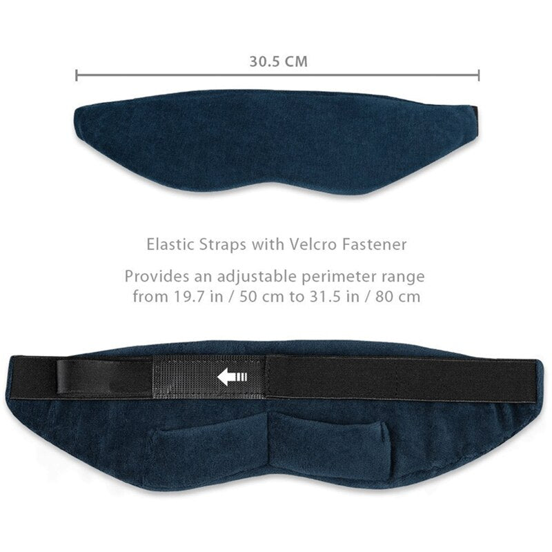 Pack of 2 3D Natural Silk Sleeping Eye Mask Cover