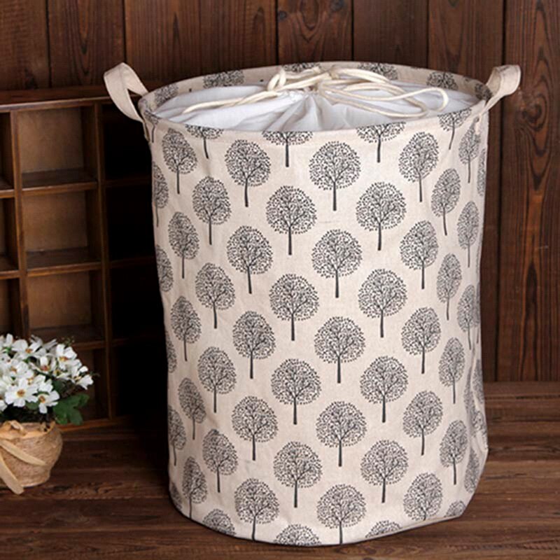 Folding Laundry Basket Storage Bucket Organizer