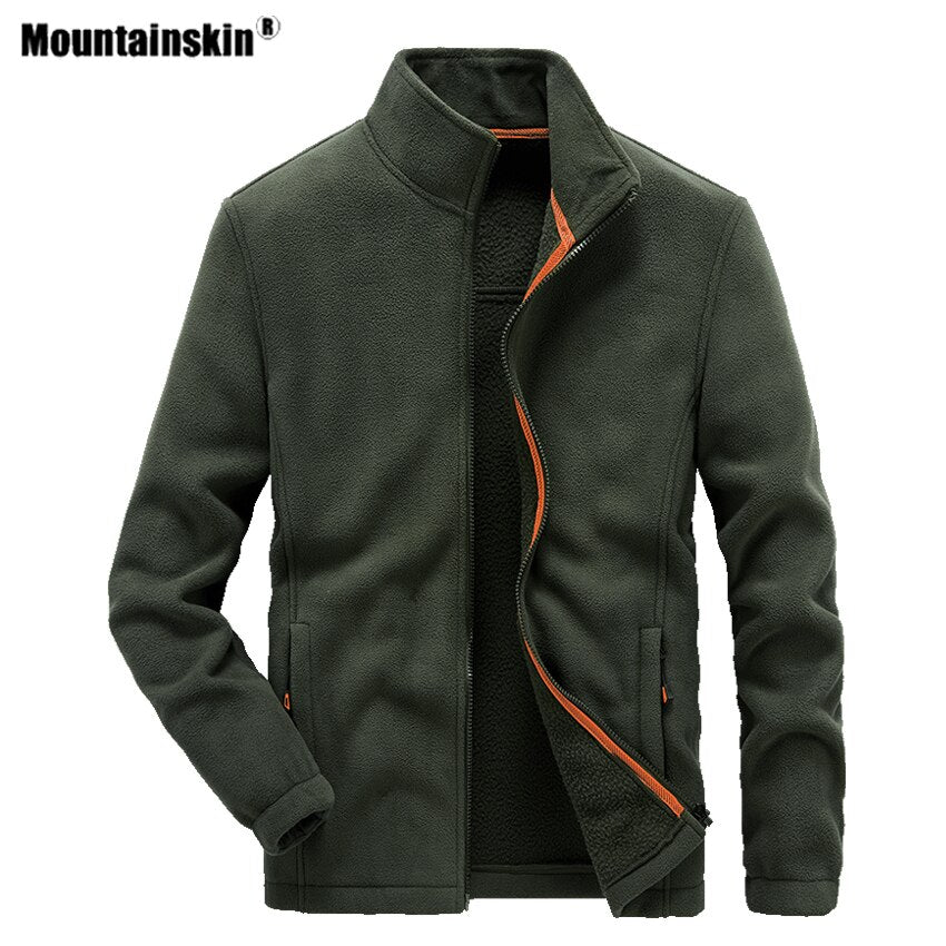 Mountain Men's Hiking Fleece Jackets Thermal Windproof