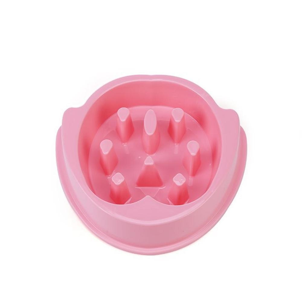 Pet Dog Feeding Food Bowls Puppy Slow Eating Feeder