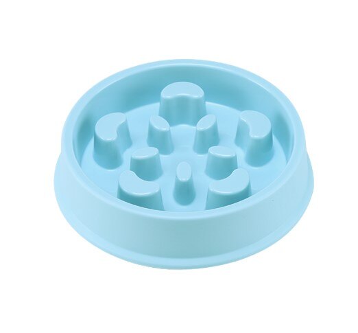 Pet Dog Feeding Food Bowls Puppy Slow Eating Feeder