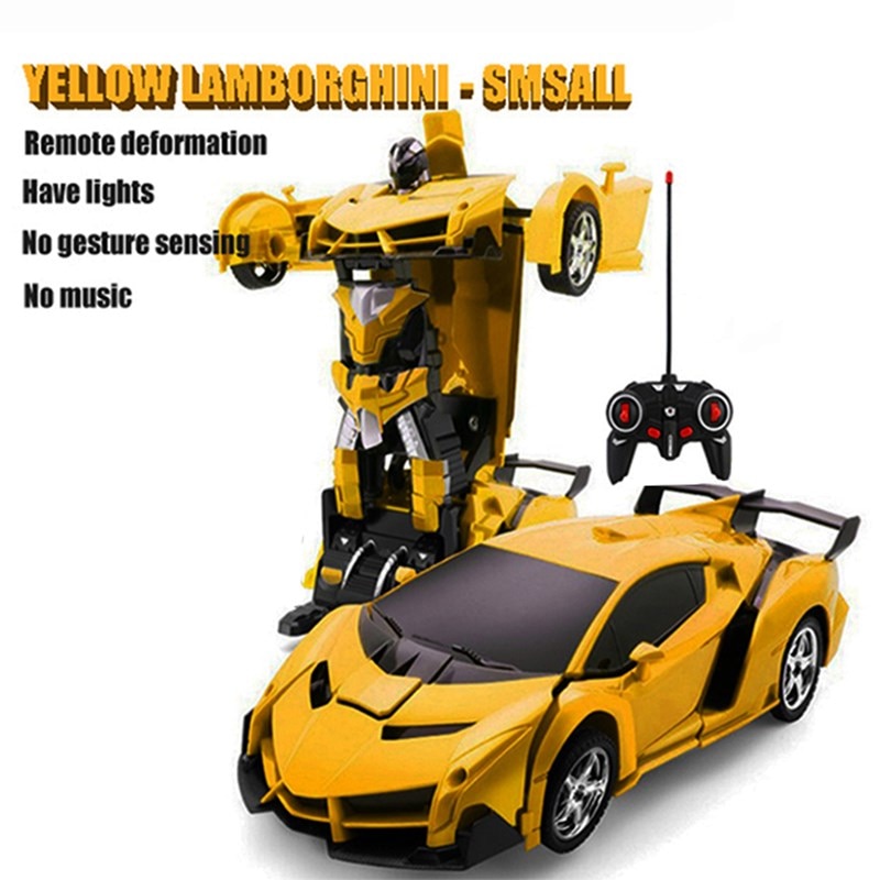 LED Light RC Car Transformation Robot Remote Control