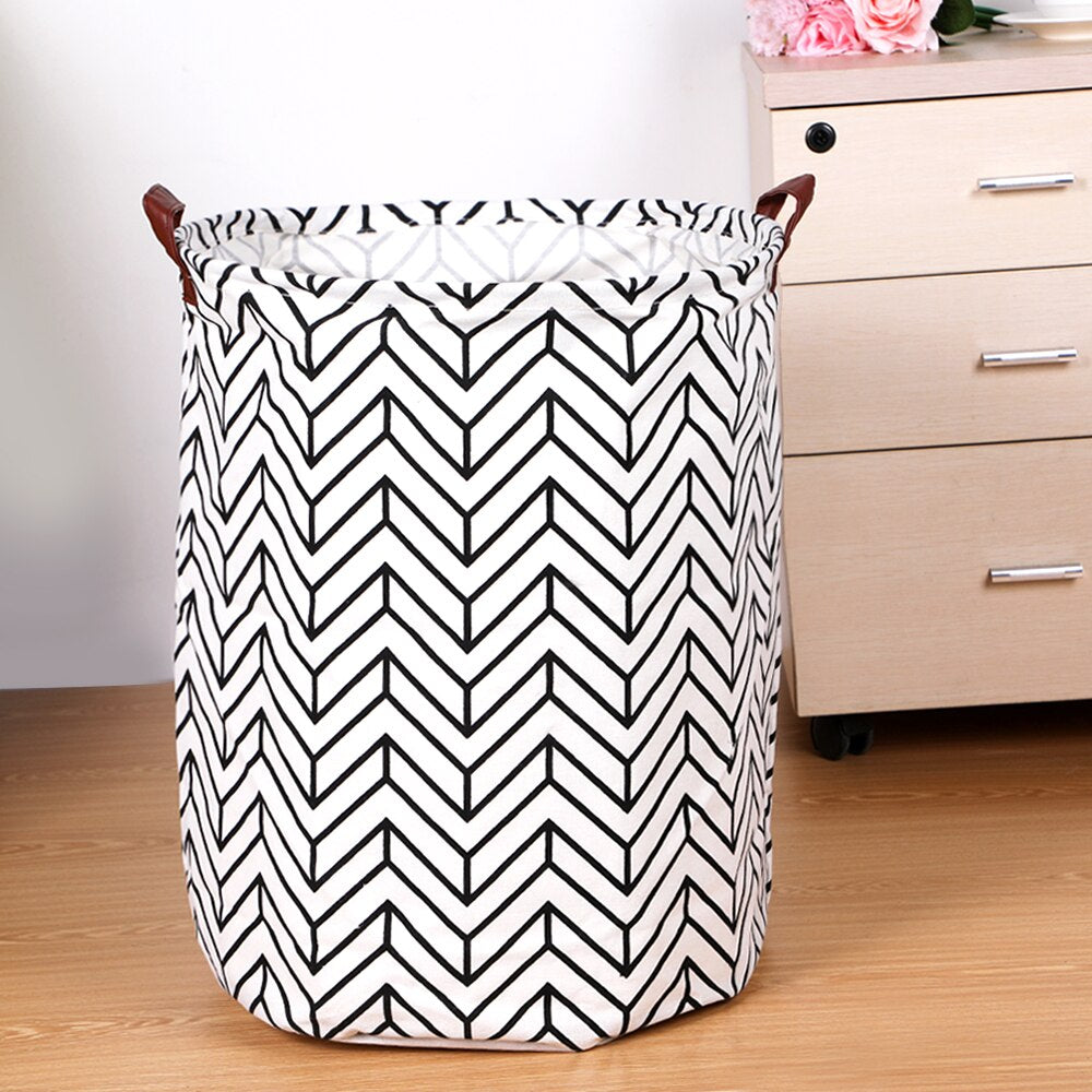 Folding Laundry Basket Storage Bucket Organizer