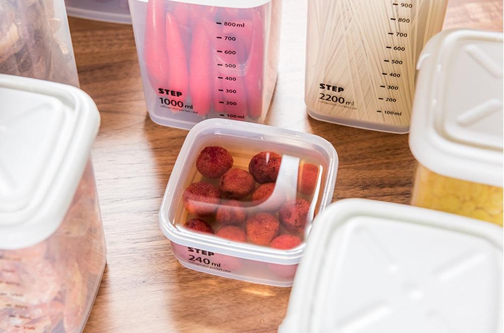 Kitchen Food Storage Box Airtight Plastic Containers - mishiKart