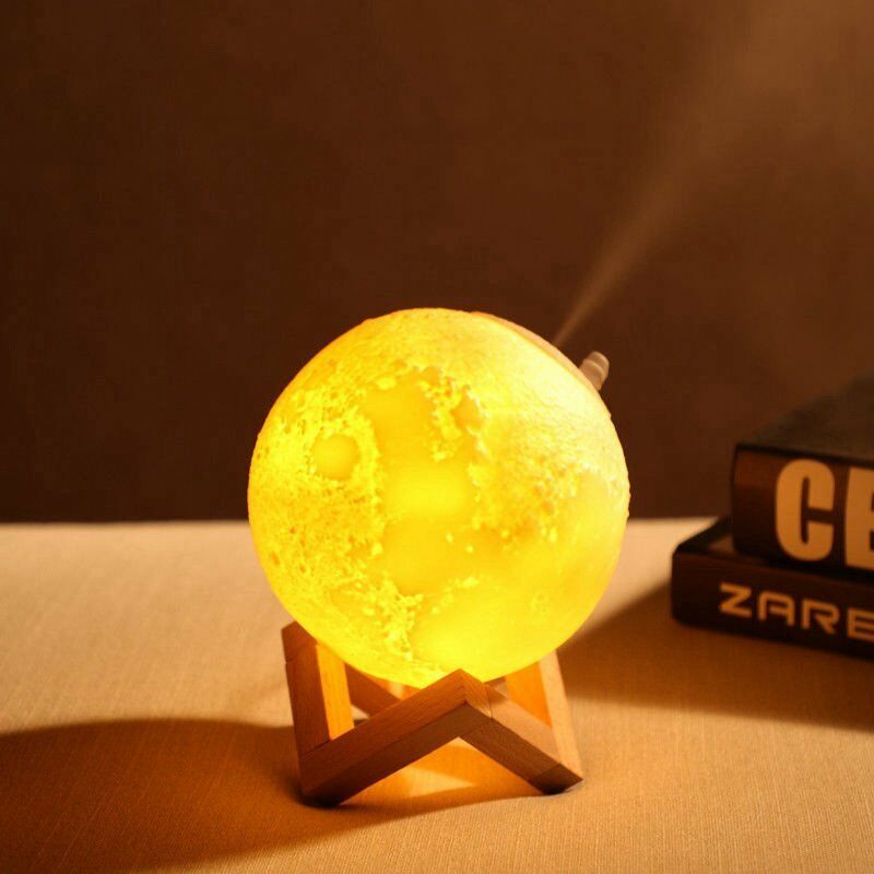 Aroma Air Humidifier With 3D Moon Lamp Light Essential Oil Air Diffuser Mist