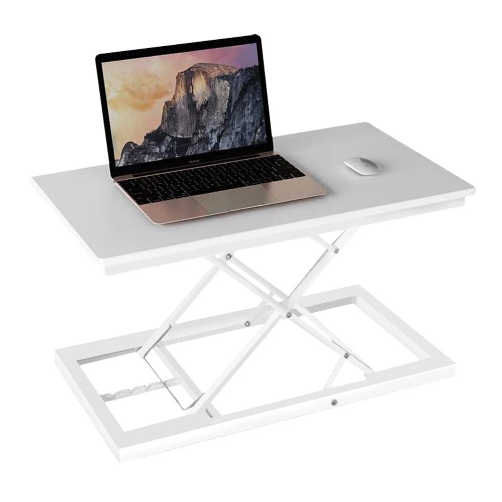 Foldable Computer Standing Desk - Converter Height Adjustable Sit Stand Up Desk