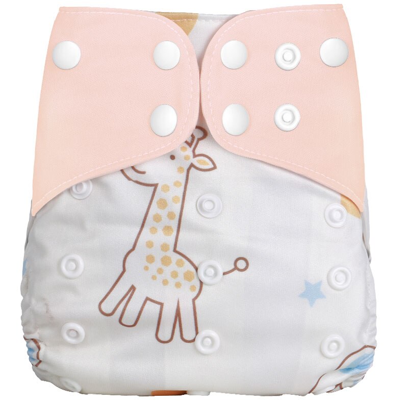 Pack of 5 - Reusable Cloth Diaper Adjustable Baby Nappies Washable Fit 3-15 kg