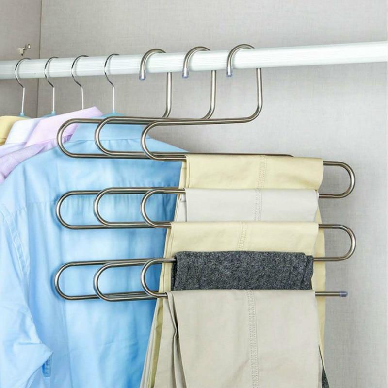 Pack of 3 Multi Layer Hanger Rack S Type - mishiKart