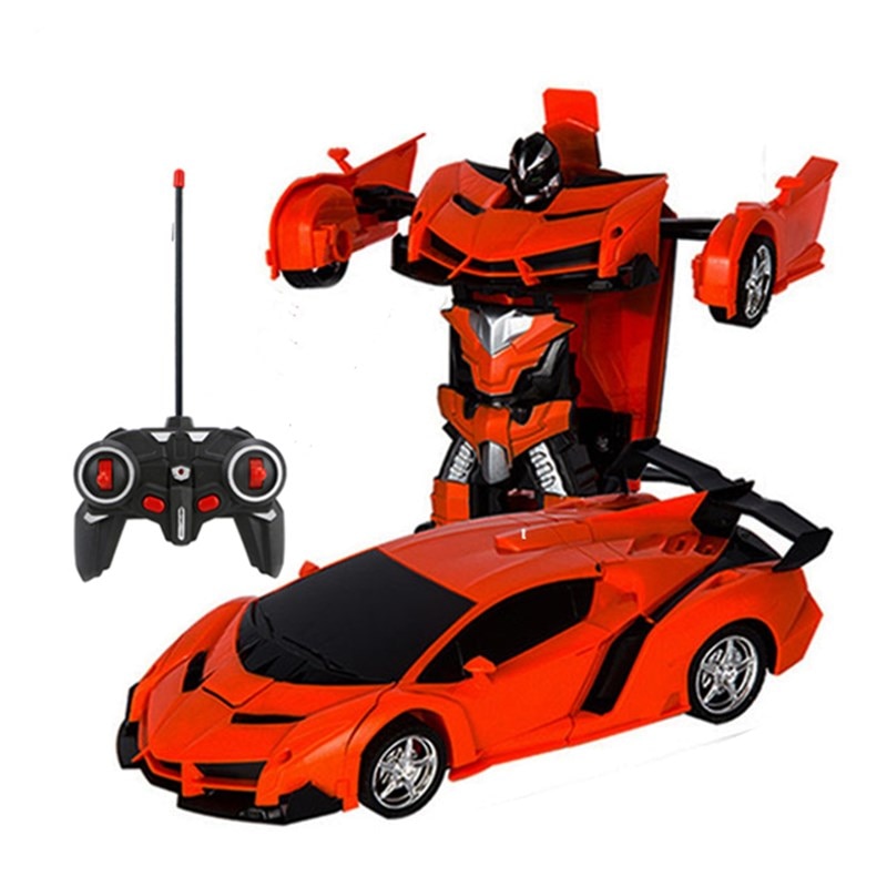 LED Light RC Car Transformation Robot Remote Control