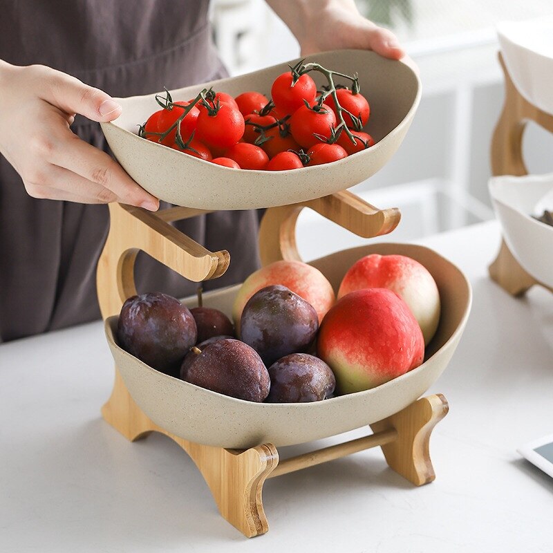 Creative Ceramic Dish Multi-layer Fruit Sushi Plate Snack Plate