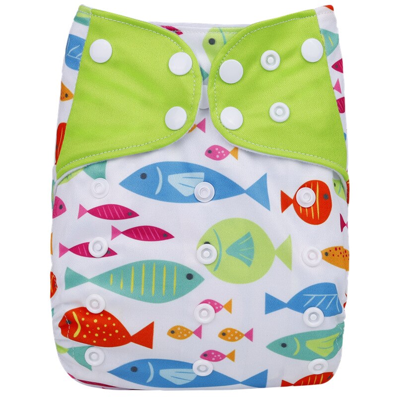 Pack of 5 - Reusable Cloth Diaper Adjustable Baby Nappies Washable Fit 3-15 kg
