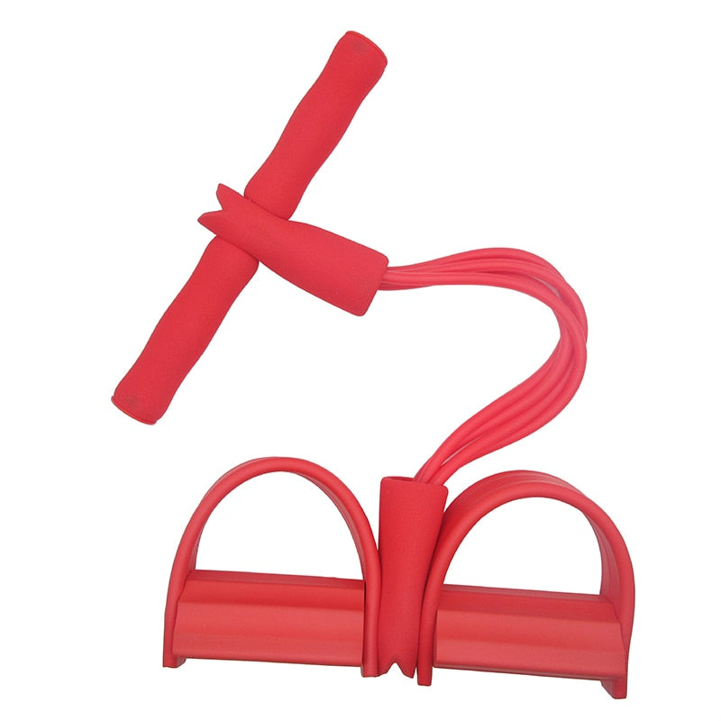 4 Tubes Resistance Bands Elastic Pull Ropes Exerciser