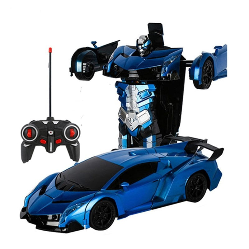 LED Light RC Car Transformation Robot Remote Control