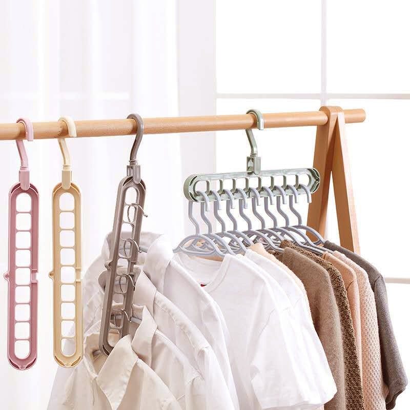 Pack of 4 Clothes hanger 8-piece Wardrobe Smart Rotating Hanger