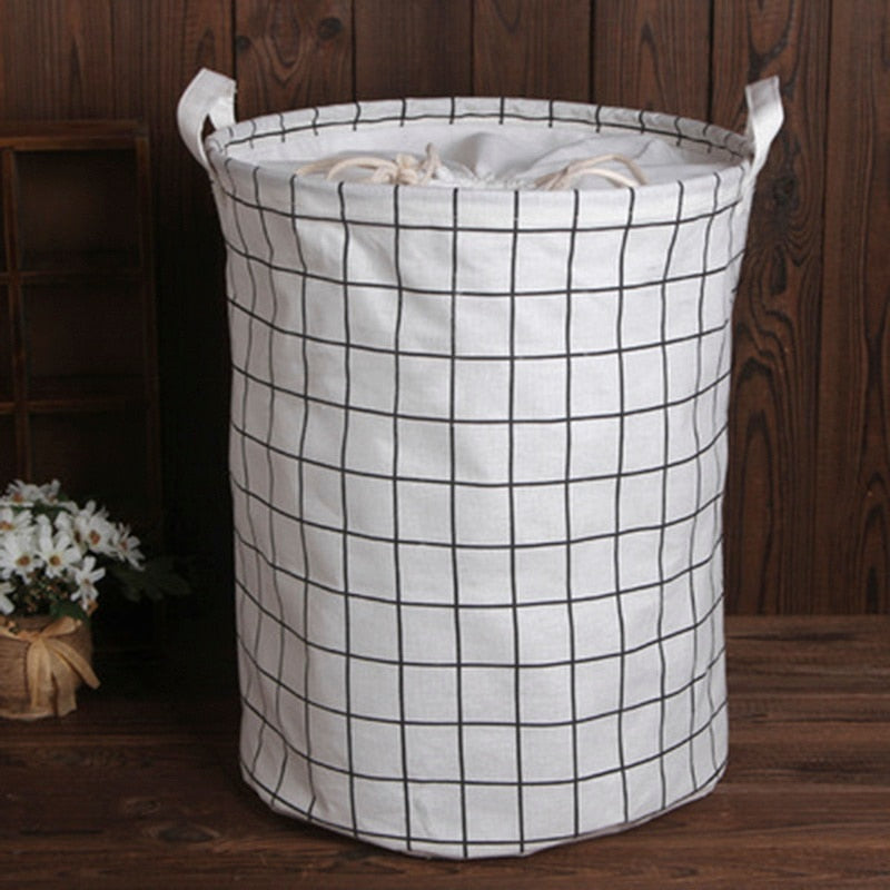 Folding Laundry Basket Storage Bucket Organizer