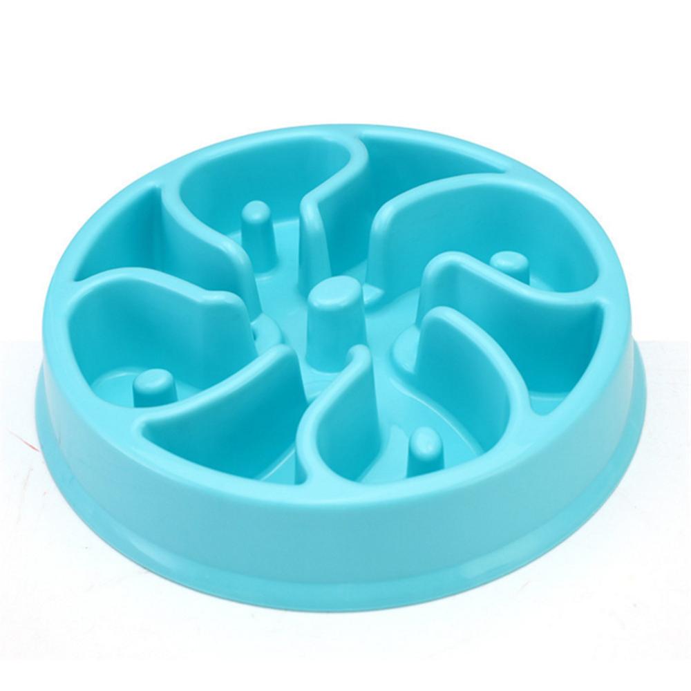 Pet Dog Feeding Food Bowls Puppy Slow Eating Feeder