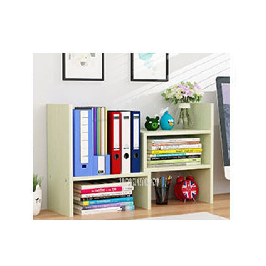 Desktop Bookshelf Storage Shelf Rack Modern Table Desktop Bookcase