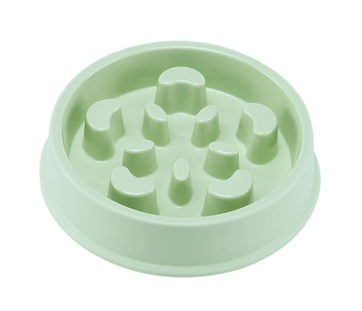 Pet Dog Feeding Food Bowls Puppy Slow Eating Feeder