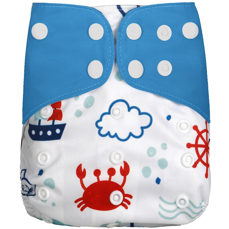 Pack of 5 - Reusable Cloth Diaper Adjustable Baby Nappies Washable Fit 3-15 kg