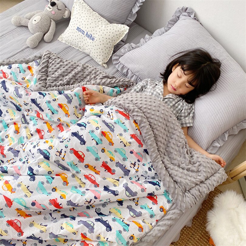 Kids Blanket Winter Unicorn Children Bedding Mink Wool Blanket For Sofa