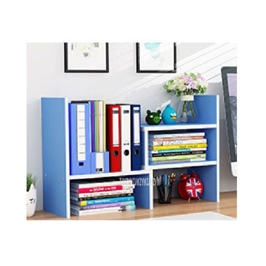 Desktop Bookshelf Storage Shelf Rack Modern Table Desktop Bookcase