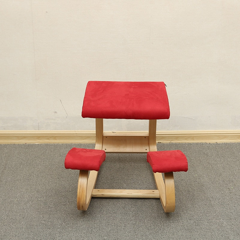 Ergonomic Kneeling Chair Stool Rocking Wooden