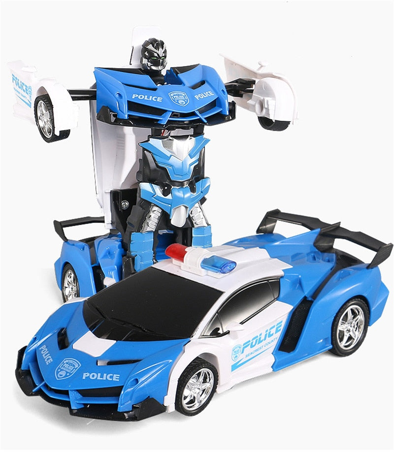 LED Light RC Car Transformation Robot Remote Control