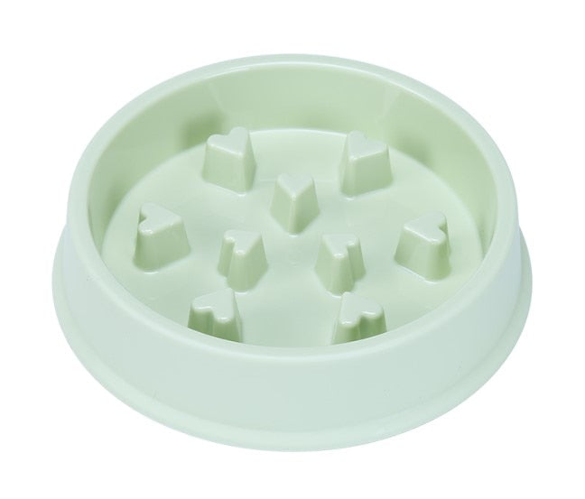 Pet Dog Feeding Food Bowls Puppy Slow Eating Feeder
