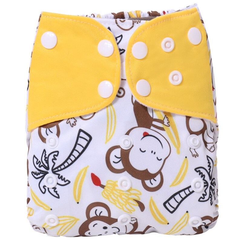 Pack of 5 - Reusable Cloth Diaper Adjustable Baby Nappies Washable Fit 3-15 kg