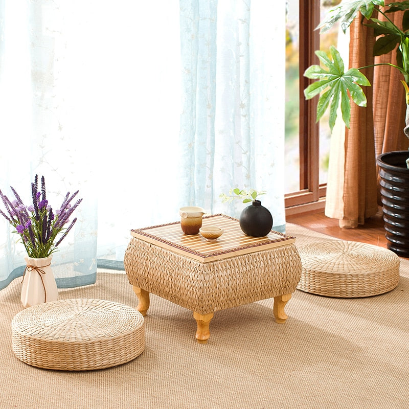 Japanese Rattan Coffee Table