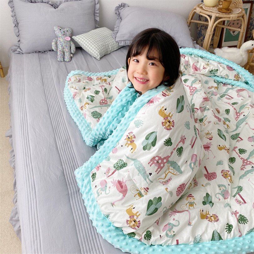 Kids Blanket Winter Unicorn Children Bedding Mink Wool Blanket For Sofa