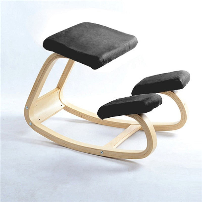 Ergonomic Kneeling Chair Stool Rocking Wooden