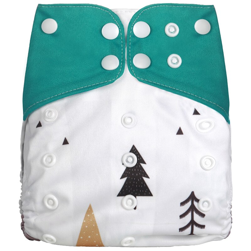Pack of 5 - Reusable Cloth Diaper Adjustable Baby Nappies Washable Fit 3-15 kg