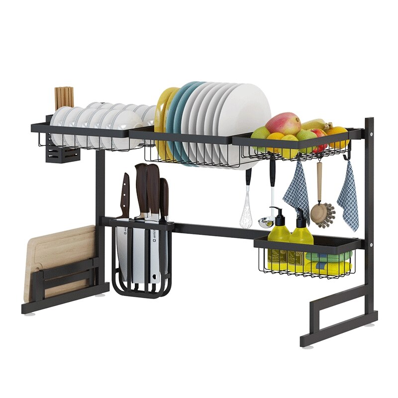 Stainless Steel Sink Drain Rack Kitchen Shelf Dish Rack