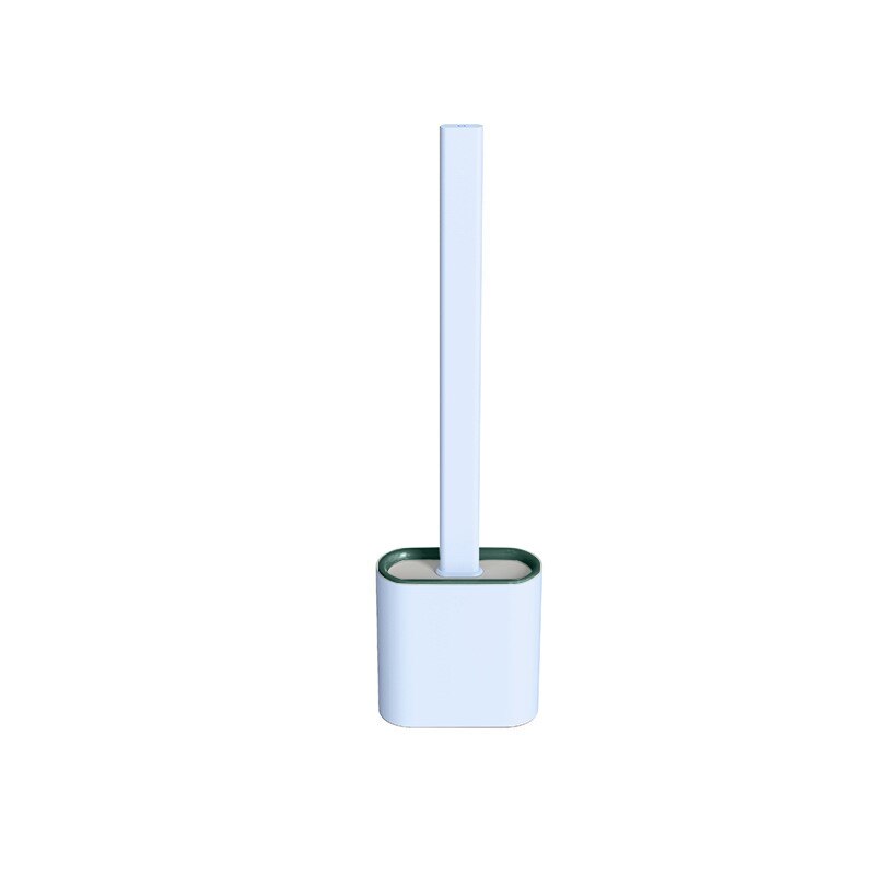 Silicone Wc Toilet Brush Flat Head Flexible Soft Bristles