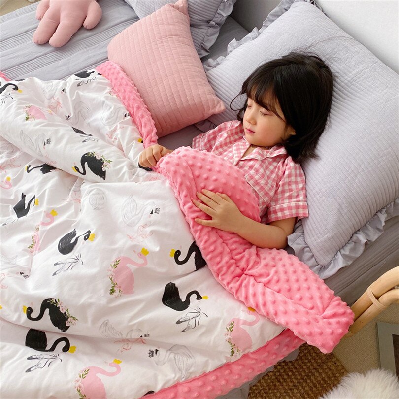Kids Blanket Winter Unicorn Children Bedding Mink Wool Blanket For Sofa