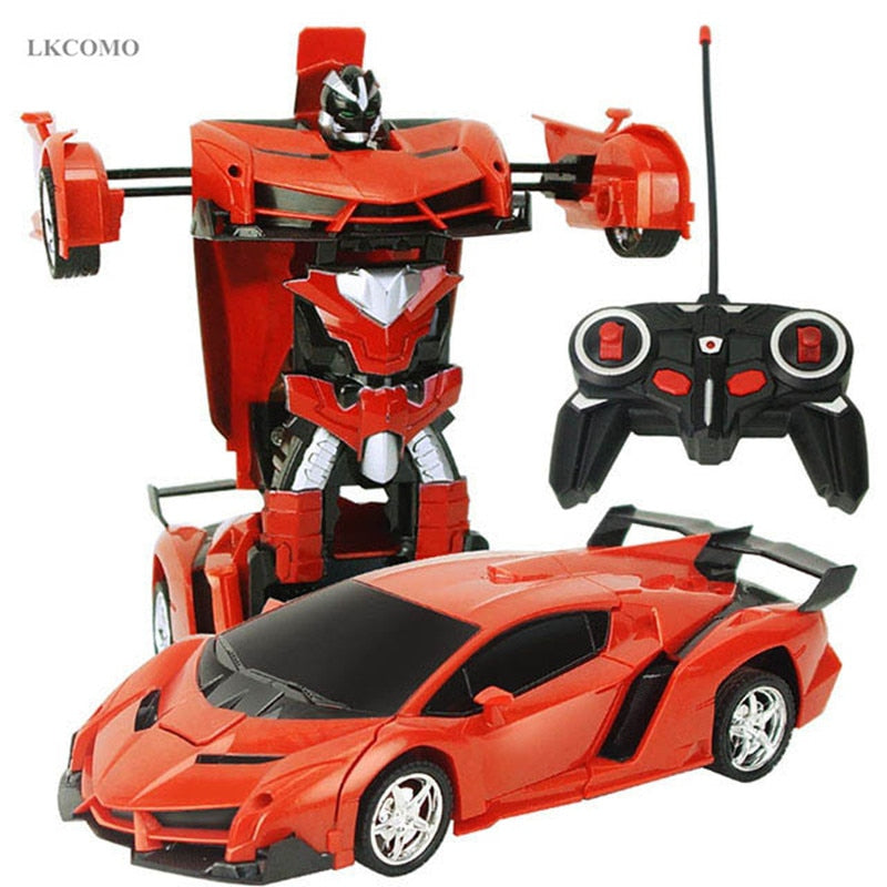 LED Light RC Car Transformation Robot Remote Control