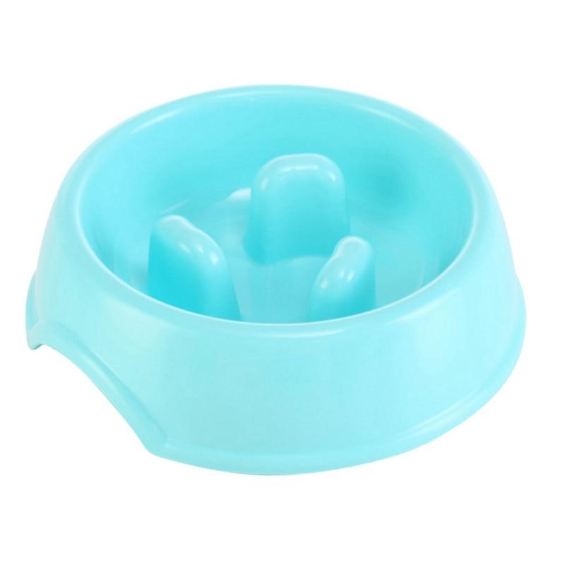 Pet Dog Feeding Food Bowls Puppy Slow Eating Feeder