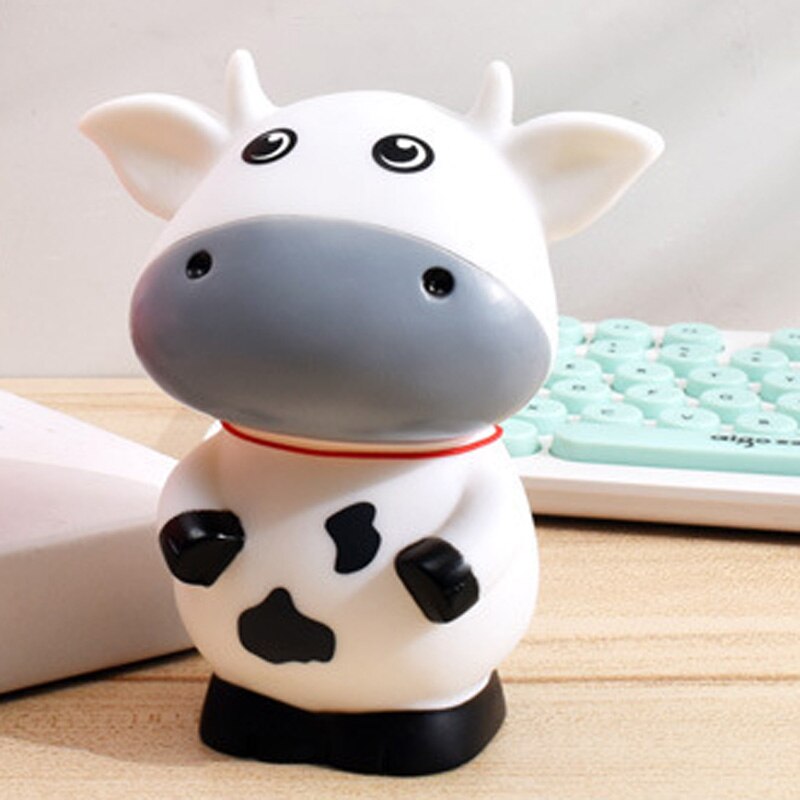 Piggy Bank for Kids - Animal Cow Money Box Safe