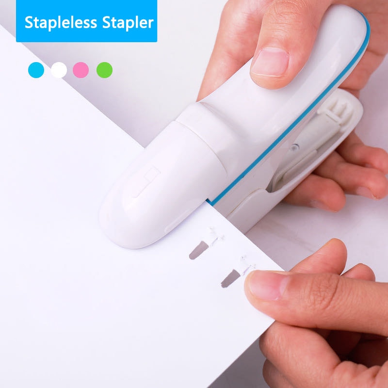 Hand-held Mini Safe Stapler without Staples