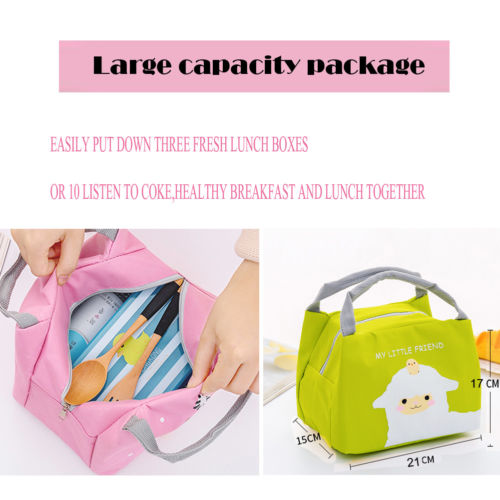 Lunch Bag Thermal Insulated Tote Cooler Bag