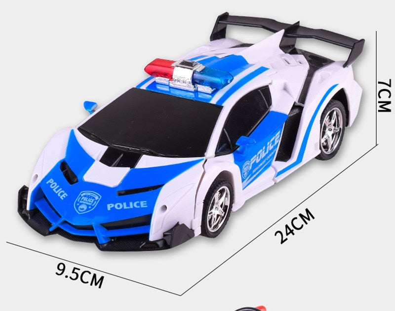 LED Light RC Car Transformation Robot Remote Control