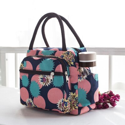 Portable Lunch Bag Thermal Insulated Tote Cooler Bag
