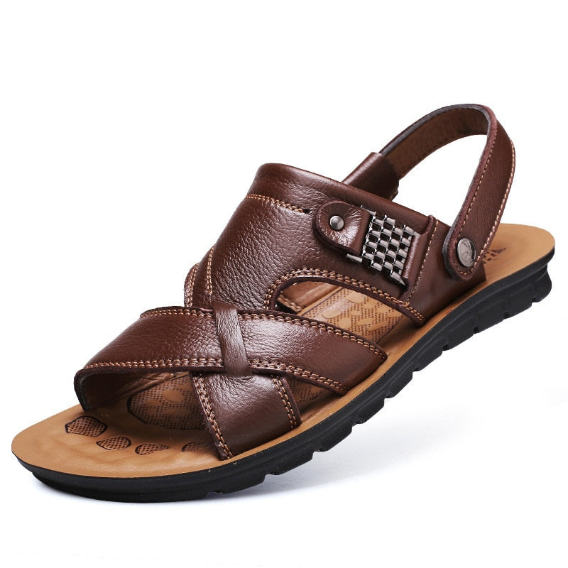 Men's Summer Sandals Genuine Leather Casual Fashion