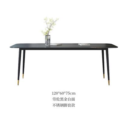 Italian Modern Rock Plate Dining Table and Chair