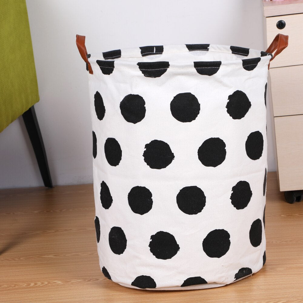 Folding Laundry Basket Storage Bucket Organizer